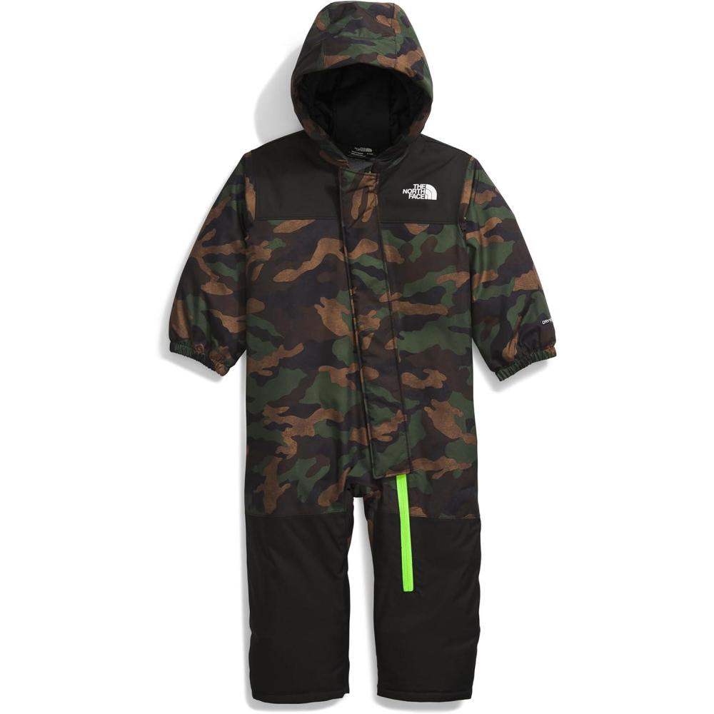 imageTHE NORTH FACE unisex baby Freedom Snowsuit Insulated Winter Snowsuit Water Repellent 3 Piece Hood With Rain Guard TunnelTnf Black Tnf Camo Small Print