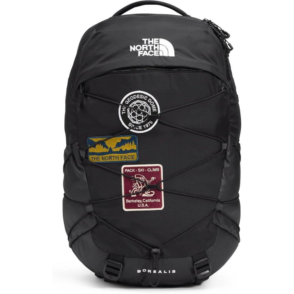 imageThe North Face Borealis Commuter Laptop Backpack Water Repellent Finish 16quot Laptop Sleeve Large Main Compartment for Everyday Carry GravelTNF BlackNPF One SizeTnf Black U Borealis PatchTnf White