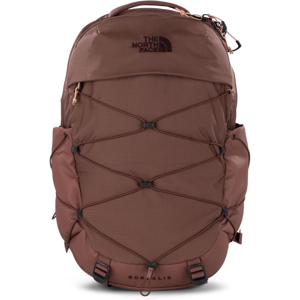 imageThe North Face Borealis Commuter Laptop Backpack Water Repellent Finish 16quot Laptop Sleeve Large Main Compartment for Everyday Carry GravelTNF BlackNPF One SizeMarron PurplePink Clay