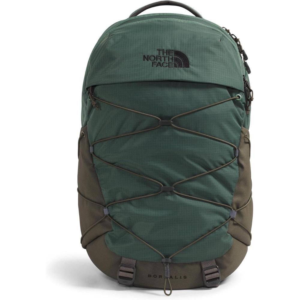 imageThe North Face Borealis Commuter Laptop Backpack Water Repellent Finish 16quot Laptop Sleeve Large Main Compartment for Everyday Carry GravelTNF BlackNPF One SizeDuck GreenNew Taupe Green