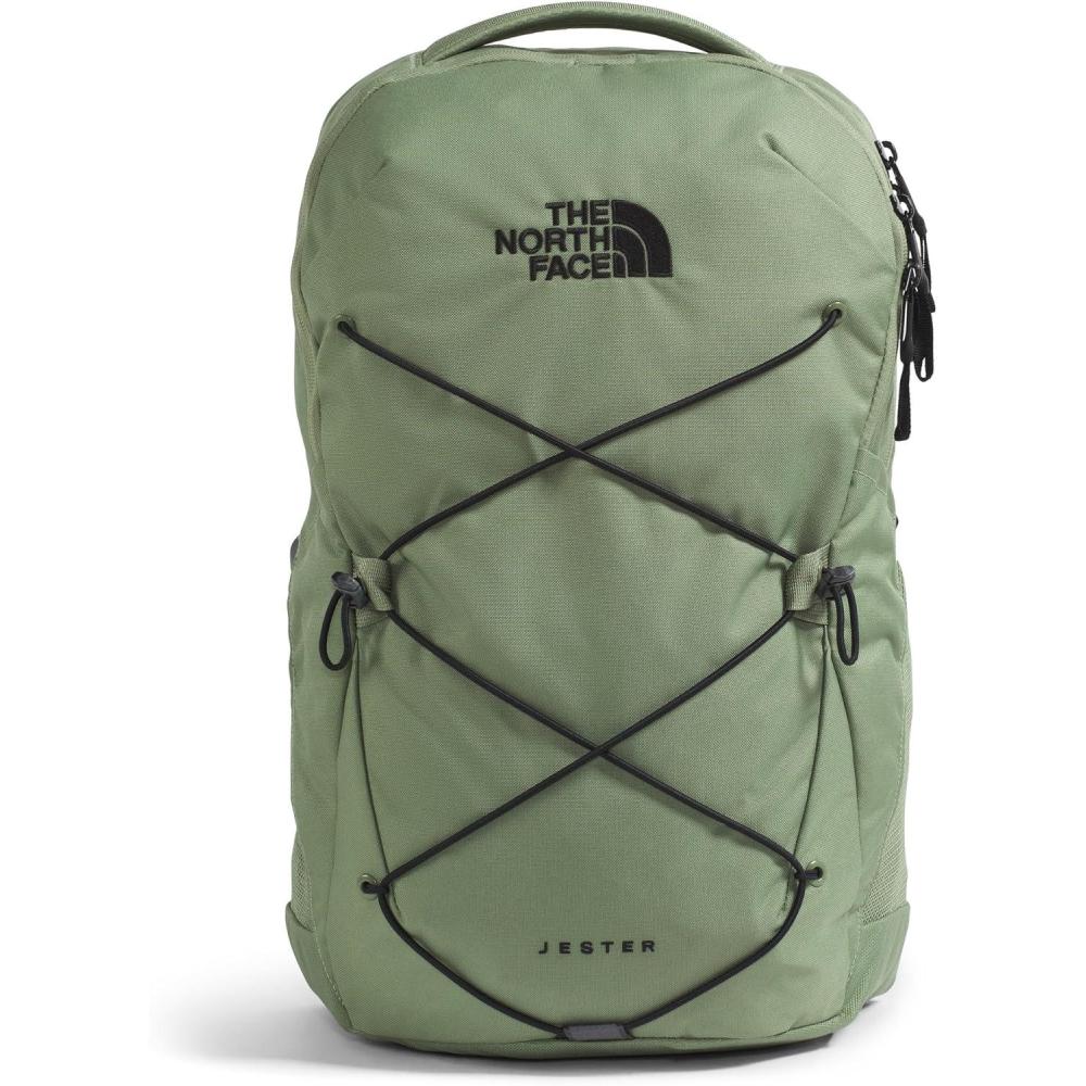 imageThe North Face Jester Everyday Laptop Backpack Commuter Daypack with Water Repellent Finish 16quot Laptop Sleeve Huge Main Compartment Khaki StoneForest Olive One SizeBark MistTnf Black