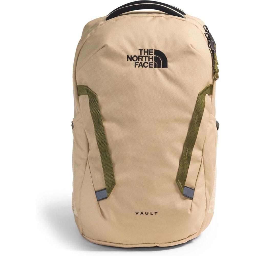 imageThe North Face Vault Everyday Laptop Backpack Commuter Travel Bag with WaterRepellent Finish Spacious Main Compartment TNF BlackNPF One SizeKhaki StoneTnf Black