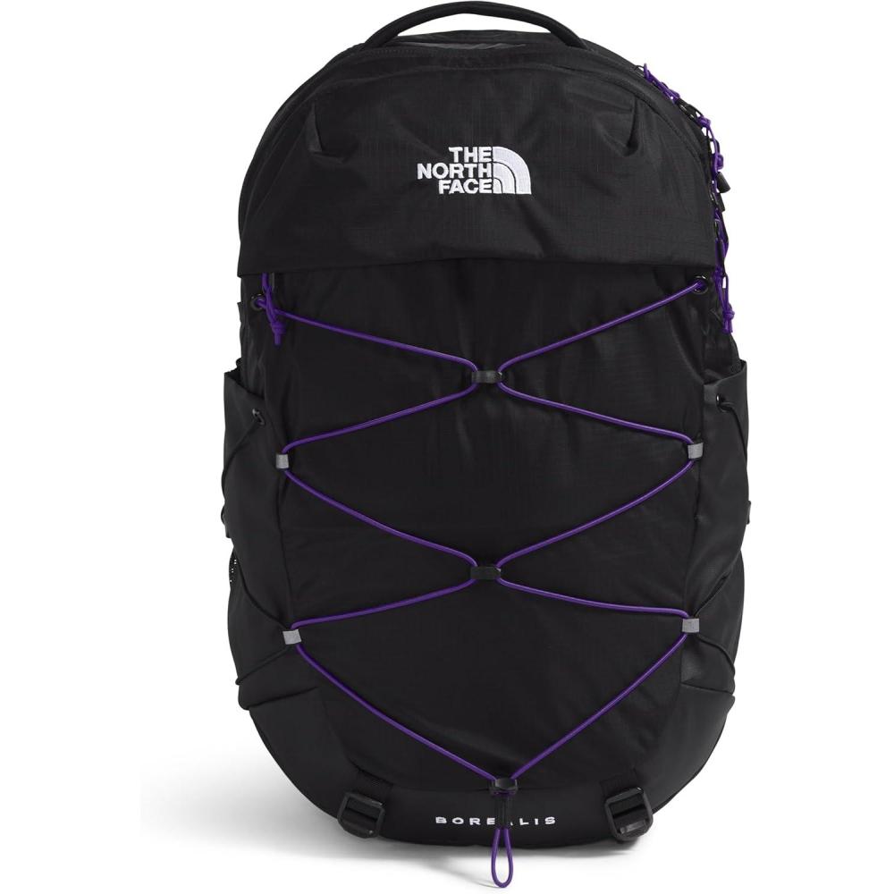 imageThe North Face Womens Borealis Commuter Laptop Backpack Everyday Travel Bag with 16quot Laptop Sleeve WomenSpecific Fit Reflective Details TNF BlackTNF WhiteNPF One SizeTnf BlackPeak Purple