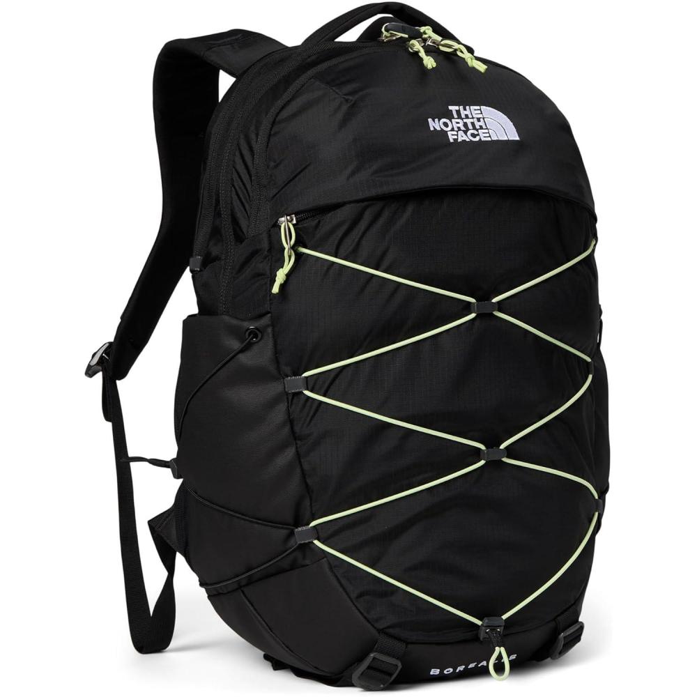 imageThe North Face Womens Borealis Commuter Laptop Backpack Everyday Travel Bag with 16quot Laptop Sleeve WomenSpecific Fit Reflective Details TNF BlackTNF WhiteNPF One SizeTnf BlackAstro Lime