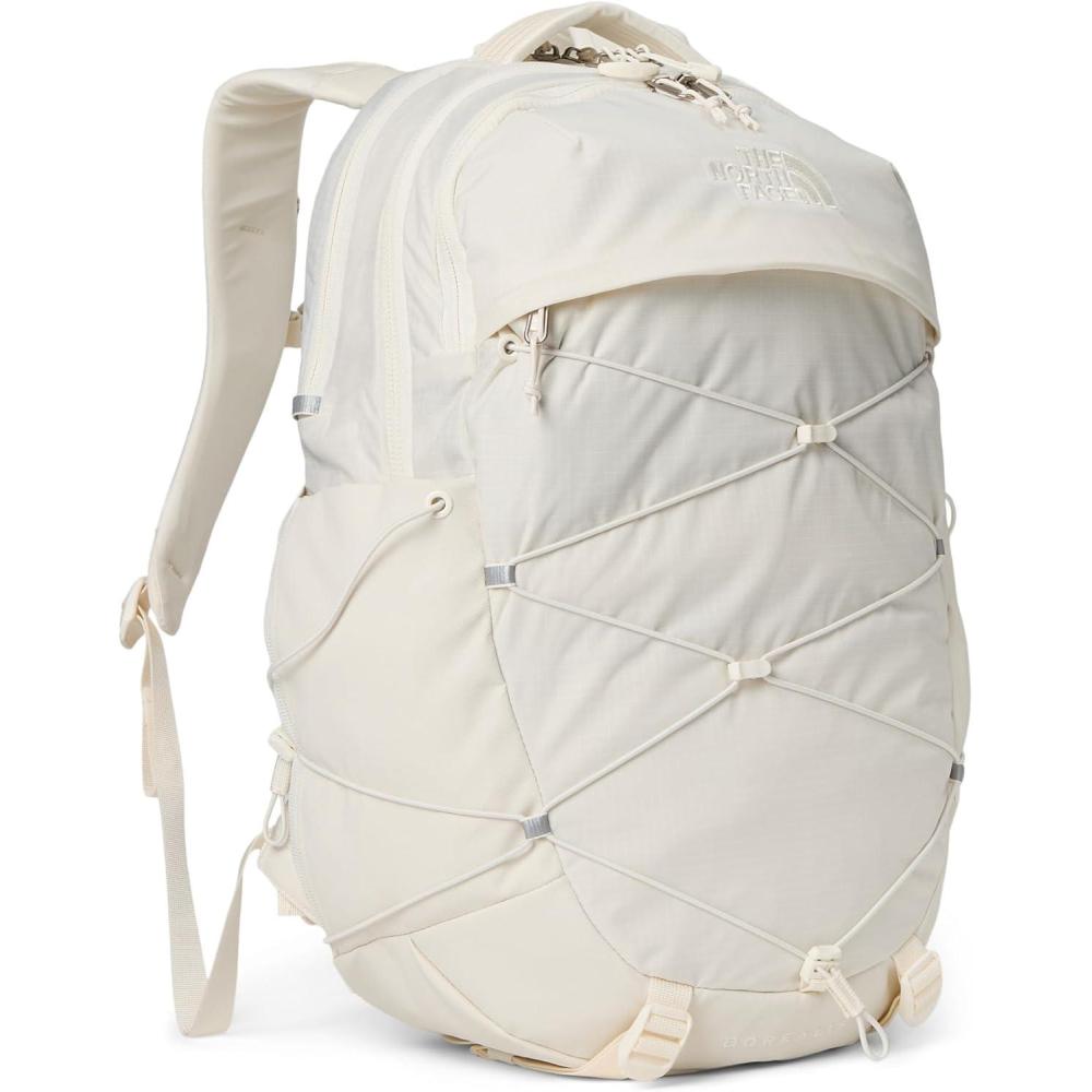 imageThe North Face Womens Borealis Commuter Laptop Backpack  Everyday Travel Bag with 16quot Laptop Sleeve WomenSpecific Fit Reflective Details TNF BlackTNF WhiteNPF One SizeWhite Dune