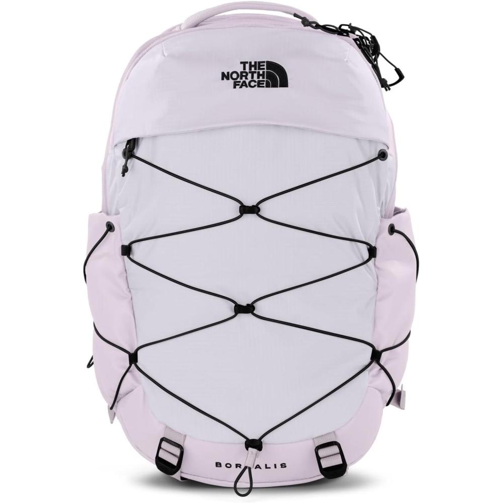 imageThe North Face Womens Borealis Commuter Laptop Backpack Everyday Travel Bag with 16quot Laptop Sleeve WomenSpecific Fit Reflective Details TNF BlackTNF WhiteNPF One SizeLavender FogTnf Black