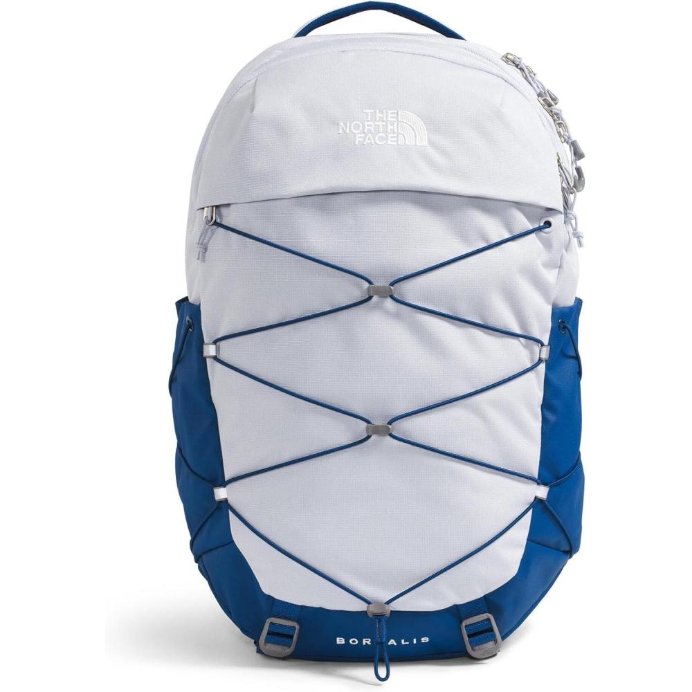 imageThe North Face Womens Borealis Commuter Laptop Backpack Everyday Travel Bag with 16quot Laptop Sleeve WomenSpecific Fit Reflective Details TNF BlackTNF WhiteNPF One SizeMystic Haze Dark HeatherEstate Blue