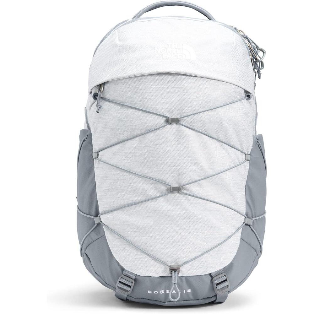 imageThe North Face Womens Borealis Commuter Laptop Backpack Everyday Travel Bag with 16quot Laptop Sleeve WomenSpecific Fit Reflective Details TNF BlackTNF WhiteNPF One SizeTnf White Metallic MlangeMid Grey