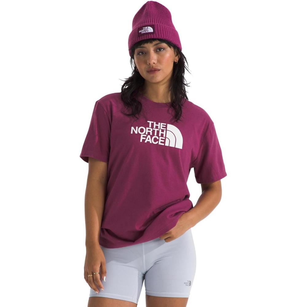 imageThe North Face Womens Evolution Short Sleeve Half Dome TeeCyber BerryTnf White