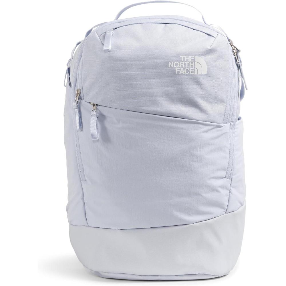 imageThe North Face Womens Isabella Transit Backpack  Commuter Travel Bag with 16quot Laptop Sleeve WaterRepellent Finish WomenSpecific Fit TNF Black Light HeatherBurnt Coral MetallicNPF One SizeMystic Haze Dark HeatherTnf White