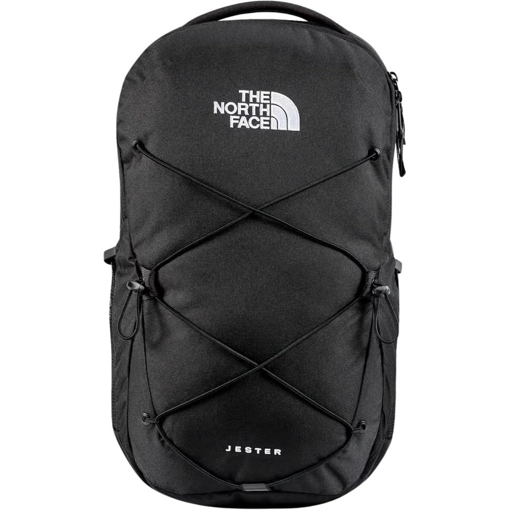 imageThe North Face Womens Jester Everyday Laptop Backpack  Commuter Travel Bag with Laptop Sleeve WaterRepellent Finish Spacious Compartment Steel Blue One SizeTnf Black