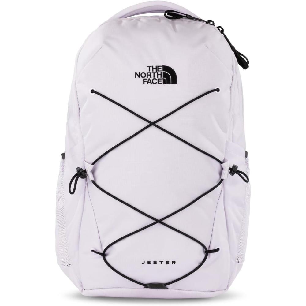 imageThe North Face Womens Jester Everyday Laptop Backpack  Commuter Travel Bag with Laptop Sleeve WaterRepellent Finish Spacious Compartment Steel Blue One SizeLavender FogTnf Black