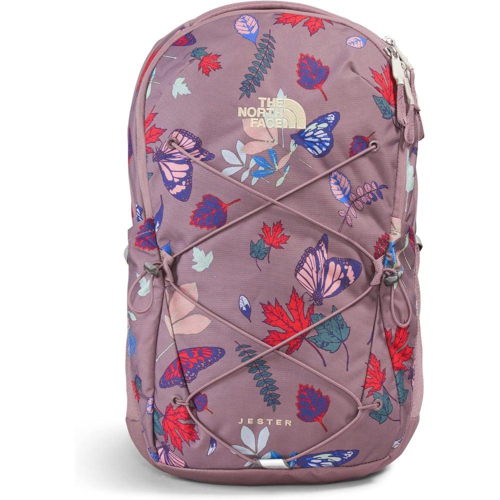 imageThe North Face Womens Jester Everyday Laptop Backpack Commuter Travel Bag with Laptop Sleeve WaterRepellent Finish Spacious Compartment Steel Blue One SizeFawn Grey Fall Wanderer Print