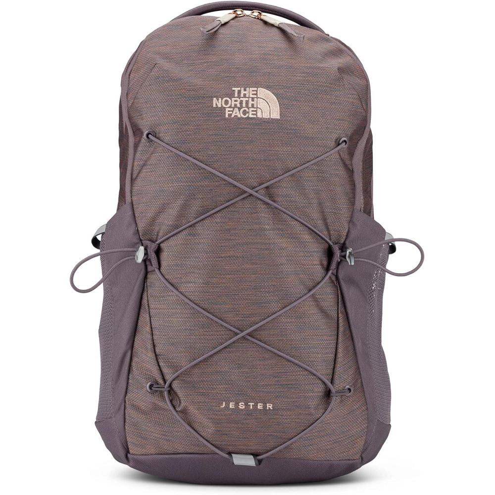 imageThe North Face Womens Jester Everyday Laptop Backpack  Commuter Travel Bag with Laptop Sleeve WaterRepellent Finish Spacious Compartment Steel Blue One SizeTnf Black Metallic Melange