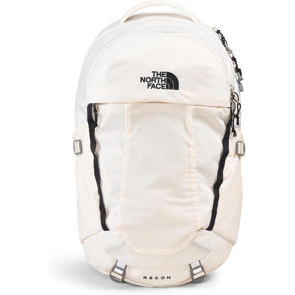 imageThe North Face Womens Recon Everyday Laptop Backpack Commuter Travel Bag with 16quot Laptop Sleeve WaterRepellent Finish WomenSpecific Fit Blue Eclipse Light HeatherBlue Eclipse One SizeGardenia WhiteTnf Blacknpf