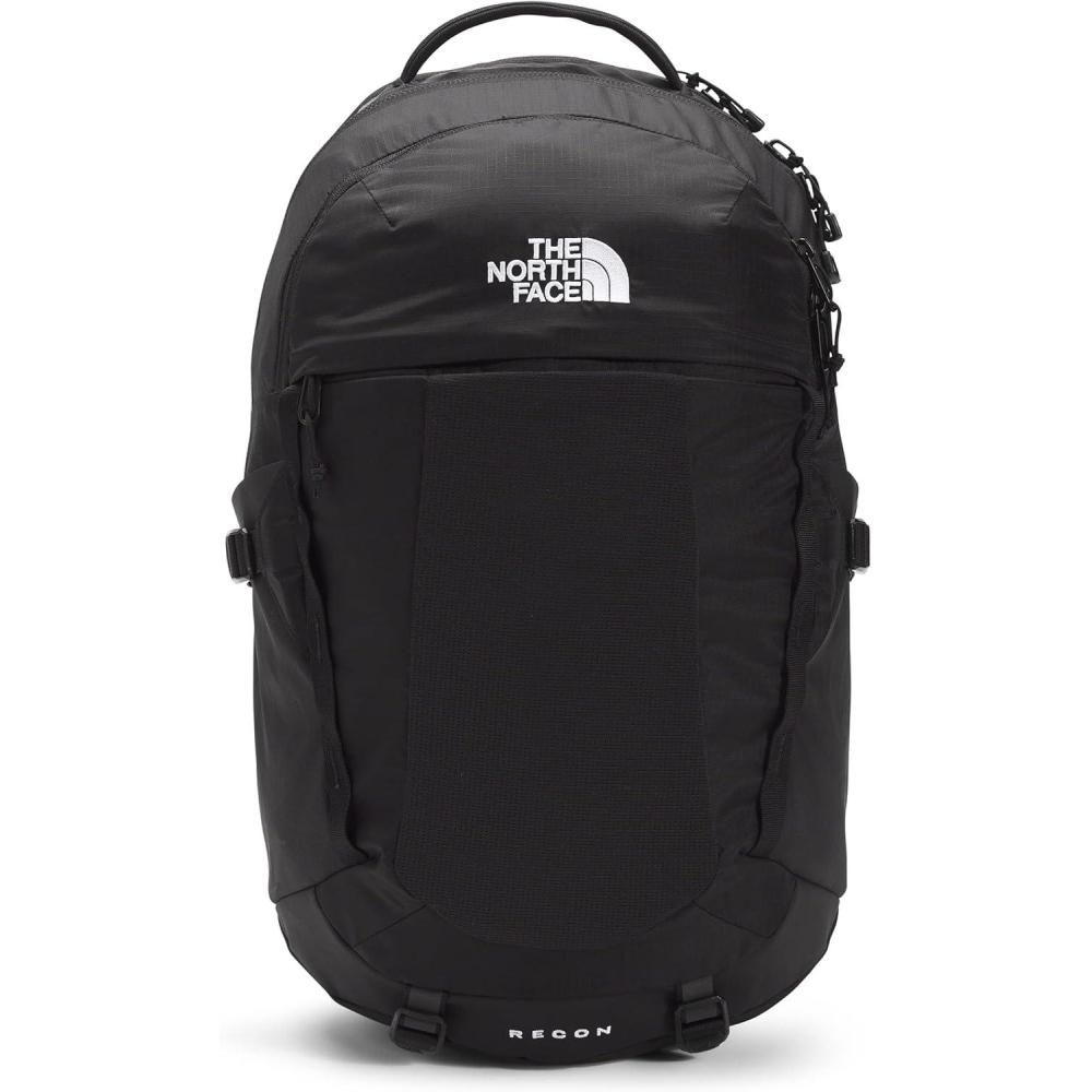 imageThe North Face Womens Recon Everyday Laptop Backpack Commuter Travel Bag with 16quot Laptop Sleeve WaterRepellent Finish WomenSpecific Fit Blue Eclipse Light HeatherBlue Eclipse One SizeTNF BlackTNF Black