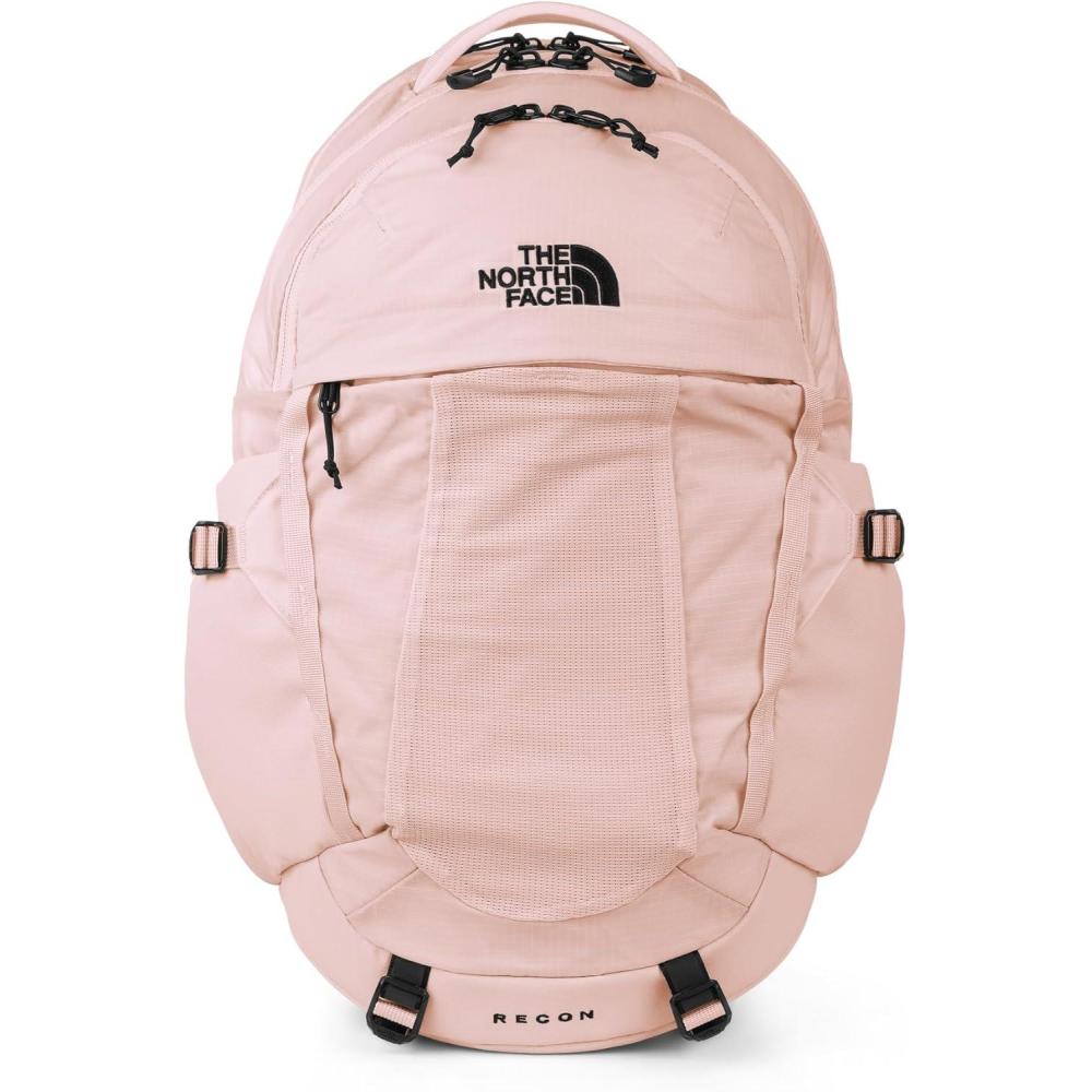 imageThe North Face Womens Recon Everyday Laptop Backpack  Commuter Travel Bag with 16quot Laptop Sleeve WaterRepellent Finish WomenSpecific Fit Blue Eclipse Light HeatherBlue Eclipse One SizePink SaltTnf Black