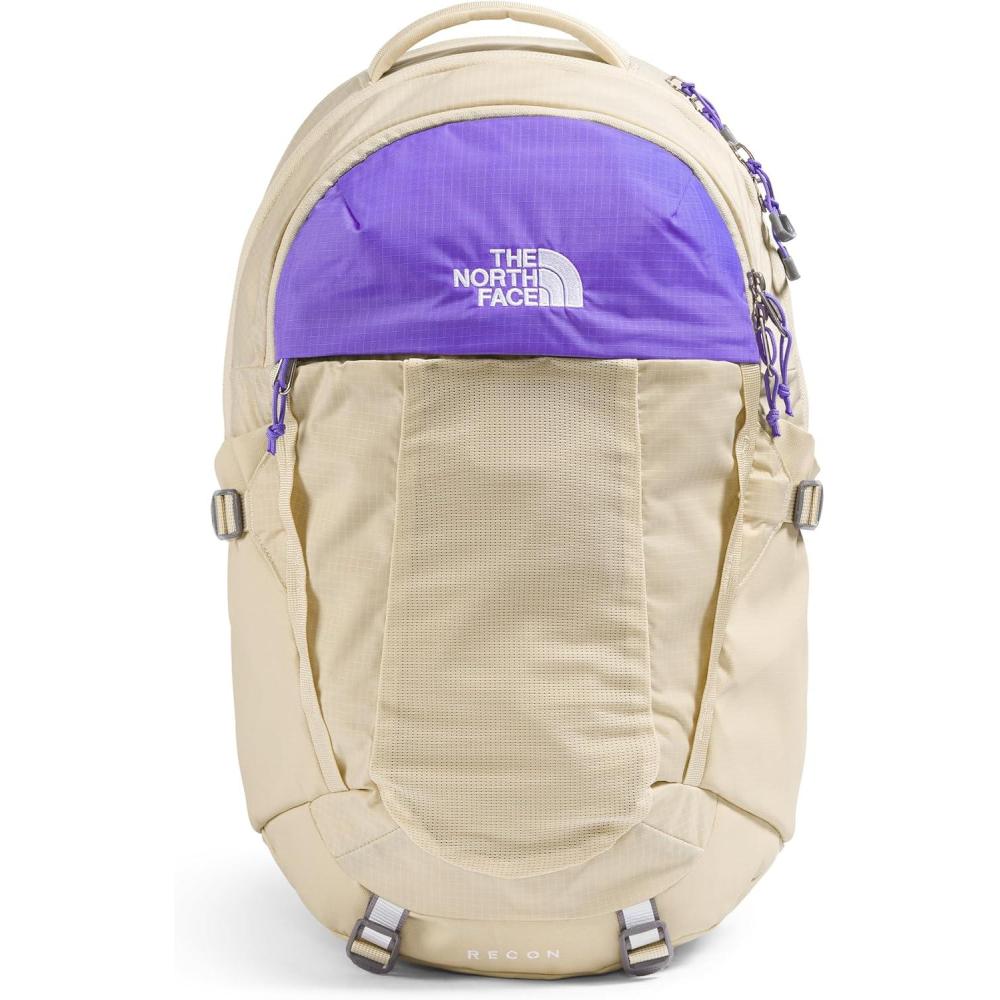 imageThe North Face Womens Recon Everyday Laptop Backpack Commuter Travel Bag with 16quot Laptop Sleeve WaterRepellent Finish WomenSpecific Fit Blue Eclipse Light HeatherBlue Eclipse One SizeGravelOptic Violet