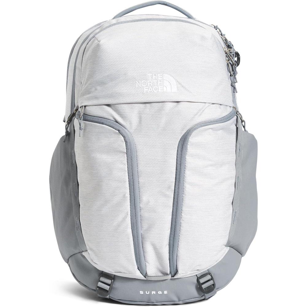 imageThe North Face Womens Surge Commuter Laptop Backpack  Everyday Travel Bag with 16quot Laptop Sleeve WaterRepellent Finish WomenSpecific Fit TNF BlackTNF BlackNPF One SizeTnf White Metallic MlangeMid Greynpf