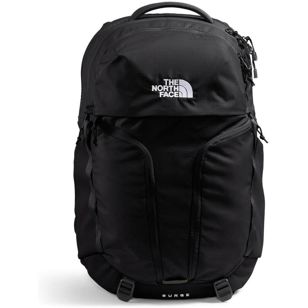 imageThe North Face Womens Surge Commuter Laptop Backpack Everyday Travel Bag with 16quot Laptop Sleeve WaterRepellent Finish WomenSpecific Fit TNF BlackTNF BlackNPF One SizeTnf BlackTnf Blacknpf