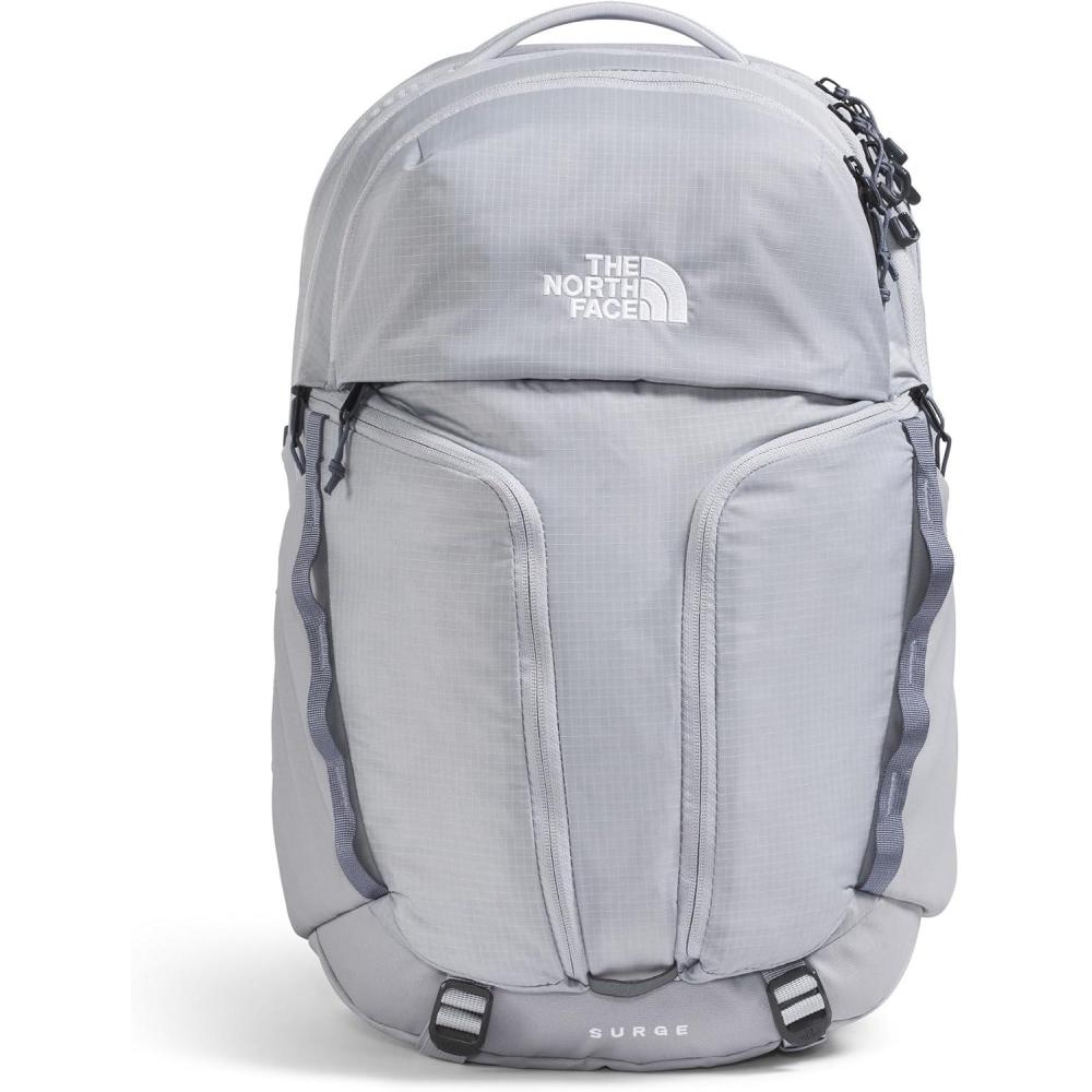 imageThe North Face Womens Surge Commuter Laptop Backpack Everyday Travel Bag with 16quot Laptop Sleeve WaterRepellent Finish WomenSpecific Fit TNF BlackTNF BlackNPF One SizeBlue FlaxTwilight Galaxy