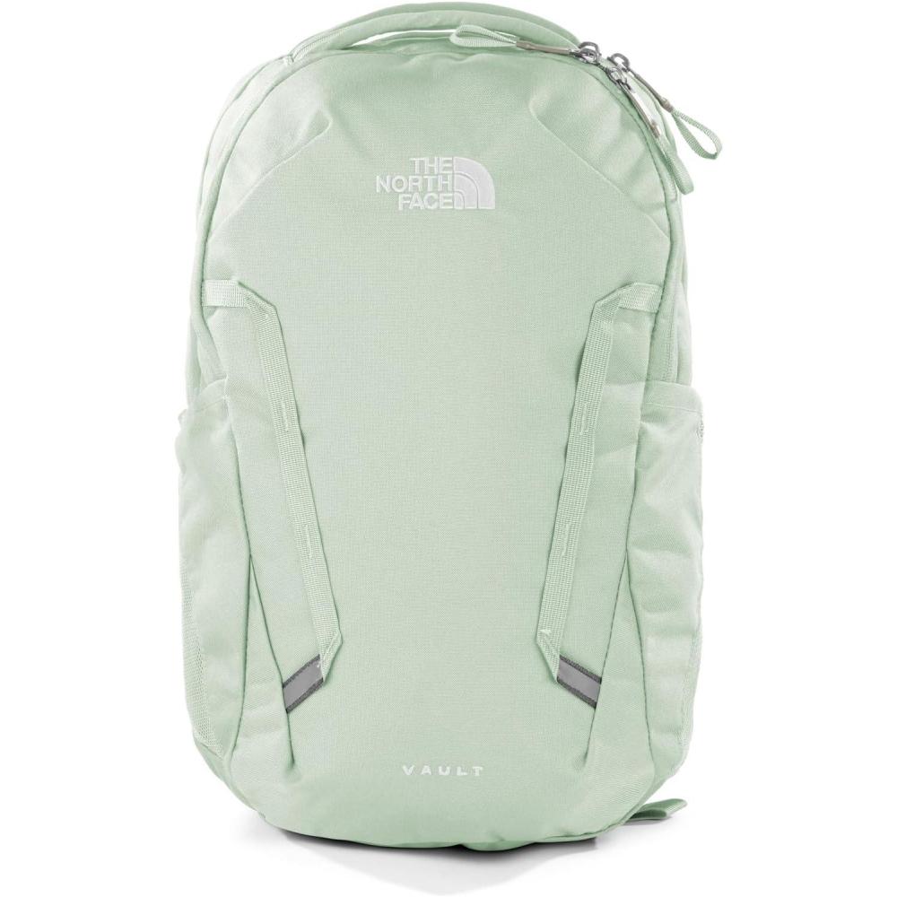 imageThe North Face Womens Vault Everyday Laptop Backpack Commuter Travel Bag with WaterRepellent Finish Spacious Main Compartment Slate MossWhite Dune One SizeMisty Sage