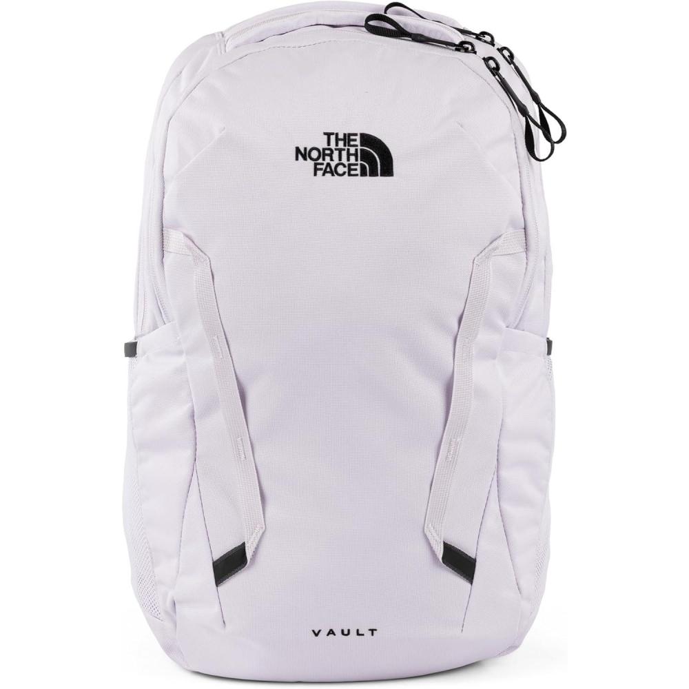 imageThe North Face Womens Vault Everyday Laptop Backpack Commuter Travel Bag with WaterRepellent Finish Spacious Main Compartment Slate MossWhite Dune One SizeLavendaer Fog
