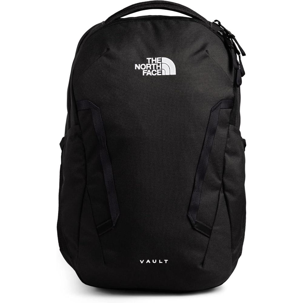 imageThe North Face Womens Vault Everyday Laptop Backpack Commuter Travel Bag with WaterRepellent Finish Spacious Main Compartment Slate MossWhite Dune One SizeTnf Black