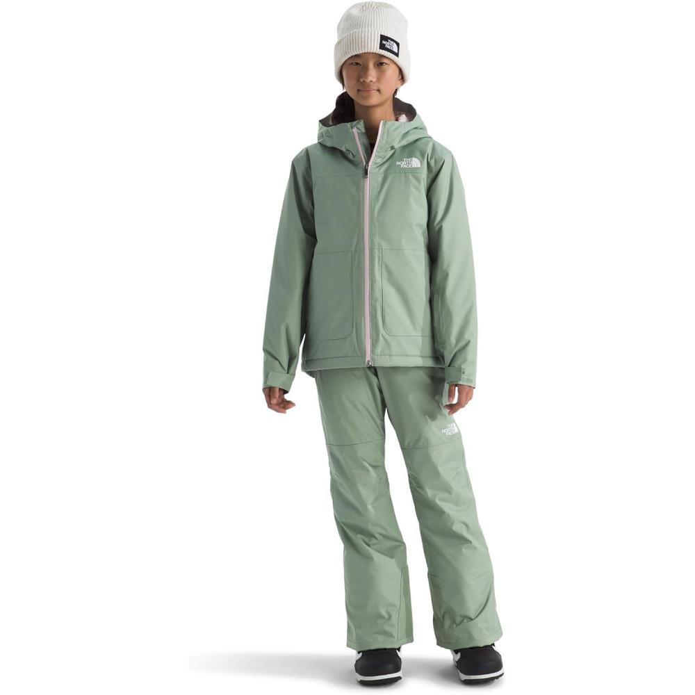 imageThe North Face girls Freedom Insulated Jacket Little KidBig KidSlate Moss