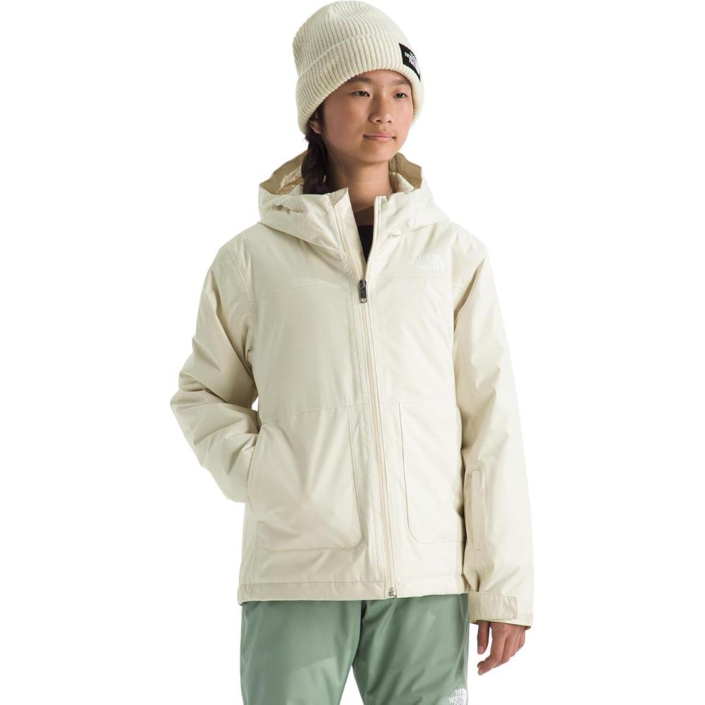 imageThe North Face girls Freedom Insulated Jacket Little KidBig KidWhite Dune