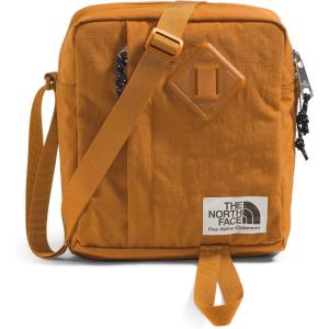 THE NORTH FACE Berkeley Crossbody Bag | Adjustable Strap, Water-repellent Finish, Internal Divider & External Pocket(Timber Tan/Tnf Black)