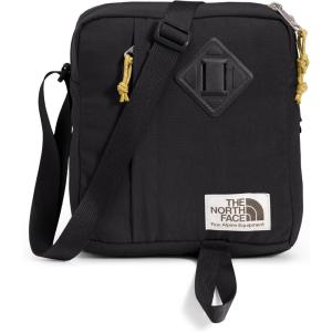 THE NORTH FACE Berkeley Crossbody Bag | Adjustable Strap, Water-repellent Finish, Internal Divider & External Pocket(Tnf Black/Mineral Gold)