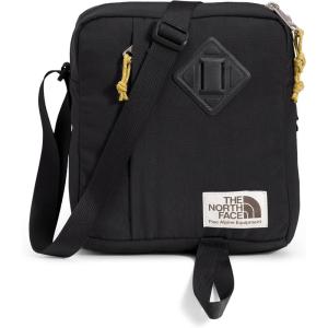 THE NORTH FACE Berkeley Crossbody Bag | Adjustable Strap, Water-repellent Finish, Internal Divider & External Pocket(Tnf Black/Mineral Gold-npf)