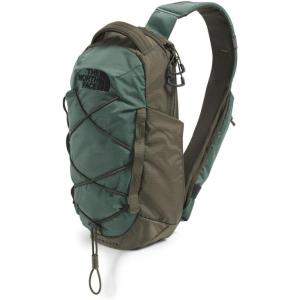 THE NORTH FACE Borealis SIing Bag | Crossbody Adjustable Strap, Water Repellent Finish, Multiple Compartments, Tablet Sleeve(Duck Green/New Taupe Green)