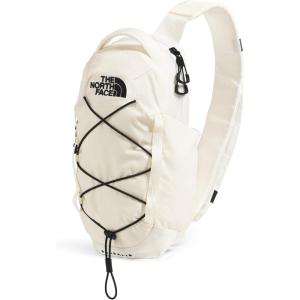 THE NORTH FACE Borealis SIing Bag | Crossbody Adjustable Strap, Water Repellent Finish, Multiple Compartments, Tablet Sleeve(Gardenia White/Tnf Black)