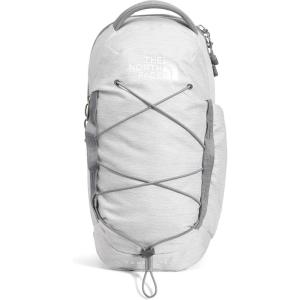 THE NORTH FACE Borealis SIing Bag | Crossbody Adjustable Strap, Water Repellent Finish, Multiple Compartments, Tablet Sleeve(Tnf White Metallic Mélange/Mid Grey)
