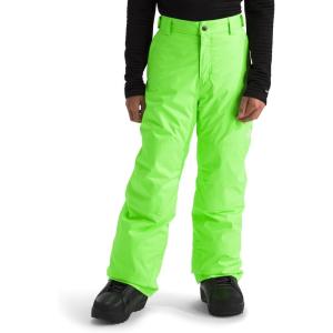 THE NORTH FACE Boys Freedom Insulated Pant | Waterproof for Ski & Snowboard, Gaiters, Adjustable Waist, Zip Pockets(Safety Green)