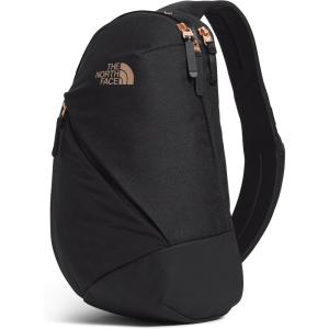 THE NORTH FACE Women’s Isabella SIing | Slim Carry Crossbody Bag With Large Main Compartment, Water Repellent(Tnf Black Light Heather/Burnt Coral Metallic-npf)