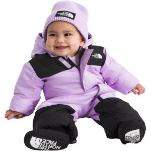 THE NORTH FACE unisex baby Freedom Snowsuit Insulated Winter Snowsuit, Water Repellent, 3 Piece Hood With Rain Guard Tunnel(Lite Lilac)