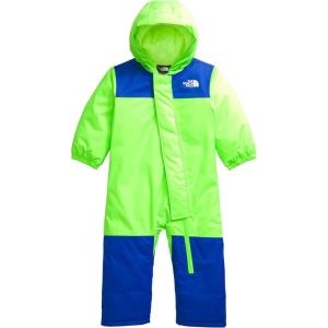 THE NORTH FACE unisex baby Freedom Snowsuit Insulated Winter Snowsuit, Water Repellent, 3 Piece Hood With Rain Guard Tunnel(Safety Green)