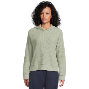 THE NORTH FACE womens Chabot Hoodie | 2 Piece Hood With Front Overlap, Rib Knit Cuffs & Hem, Raglan Sleeves & Logo Flag Label(Slate Moss)
