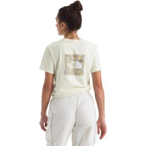 The North FACE Womens Evolution Floral Box NSE Short Sleeve Tee(White Dune)