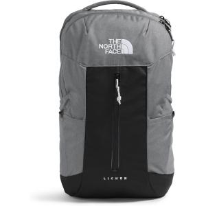 The North Face Lichen Daypack | Everyday Commuter Backpack, 16″ Laptop Sleeve, Water Bottle Pockets, Center Front Vertical Zipper Pouch, Mars Dust Dark Heather/Mars Dust, One Size(Smoked Pearl Dark Heather/Tnf Black)