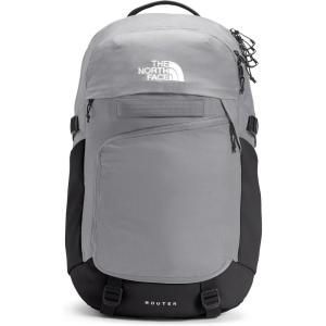 The North Face Router Everyday Laptop Backpack | Daypack with Water Repellent Finish, 17″ Laptop Sleeve, Reflective Details, Asphalt Grey Light Heather/TNF Black-NPF, One Size(Meld Grey/Tnf Black)