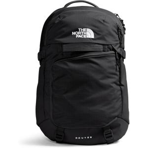 The North Face Router Everyday Laptop Backpack | Daypack with Water Repellent Finish, 17″ Laptop Sleeve, Reflective Details, Asphalt Grey Light Heather/TNF Black-NPF, One Size(Tnf Black/Tnf Black-npf)