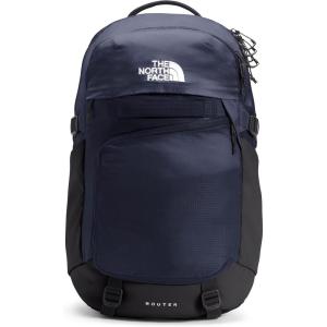 The North Face Router Everyday Laptop Backpack | Daypack with Water Repellent Finish, 17″ Laptop Sleeve, Reflective Details, Asphalt Grey Light Heather/TNF Black-NPF, One Size(Tnf Navy/Tnf Black)