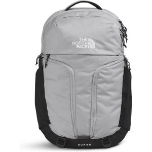 The North Face Surge Commuter Laptop Backpack | Daypack with Water Repellent Finish, 16″ Laptop Sleeve, Reflective Details, Meld Grey Dark Heather/TNF Black-NPF, One Size(Meld Grey Dark Heather/Tnf Black)