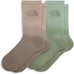 The North Face Unisex Everyday Dip Dye Crew Sock(Bark Mist/Slate Moss/Mocha Brown/Mushroom Grey)