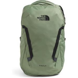 The North Face Vault Everyday Laptop Backpack | Commuter Travel Bag with Water-Repellent Finish, Spacious Main Compartment, TNF Black-NPF, One Size(Bark Mist/Tnf Black)