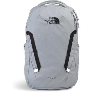 The North Face Vault Everyday Laptop Backpack | Commuter Travel Bag with Water-Repellent Finish, Spacious Main Compartment, TNF Black-NPF, One Size(Mid Grey Dark Heather/Tnf Black-npf)
